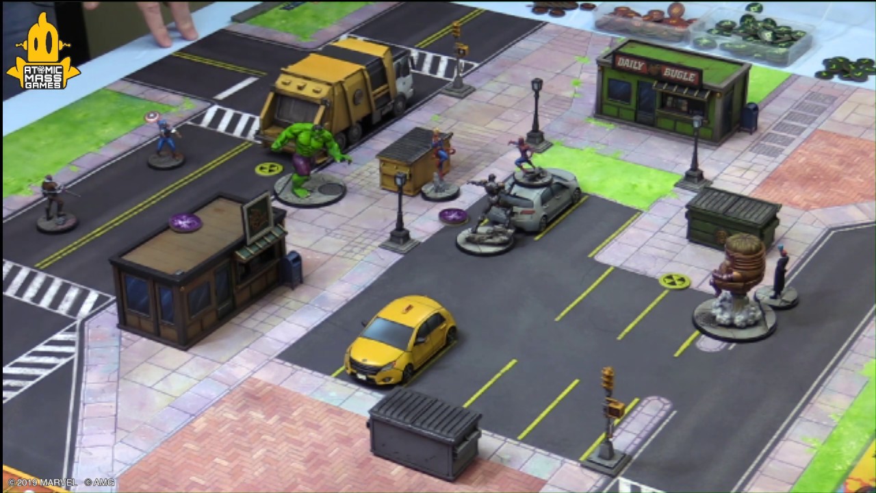 Marvel: Crisis Protocol- Hulk vs M.O.D.O.K. Gameplay