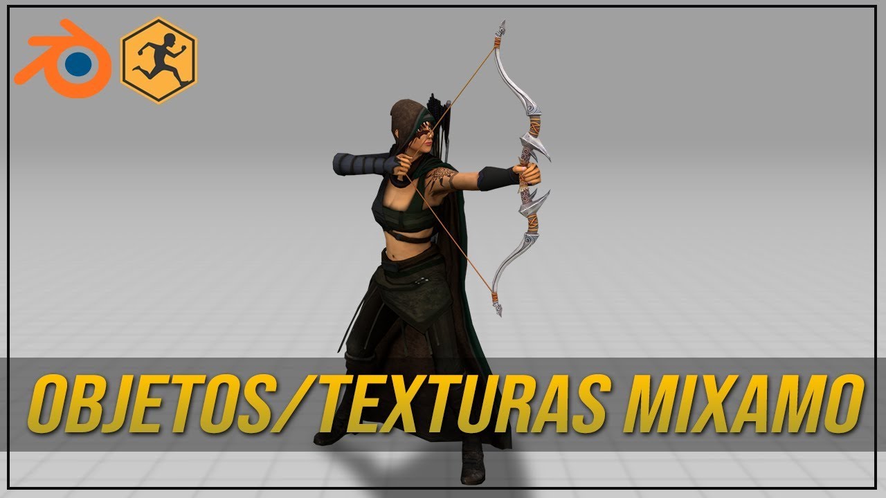 DICA - APLICANDO OBJETOS e TEXTURAS em PERSONAGENS na MIXAMO (BLENDER)