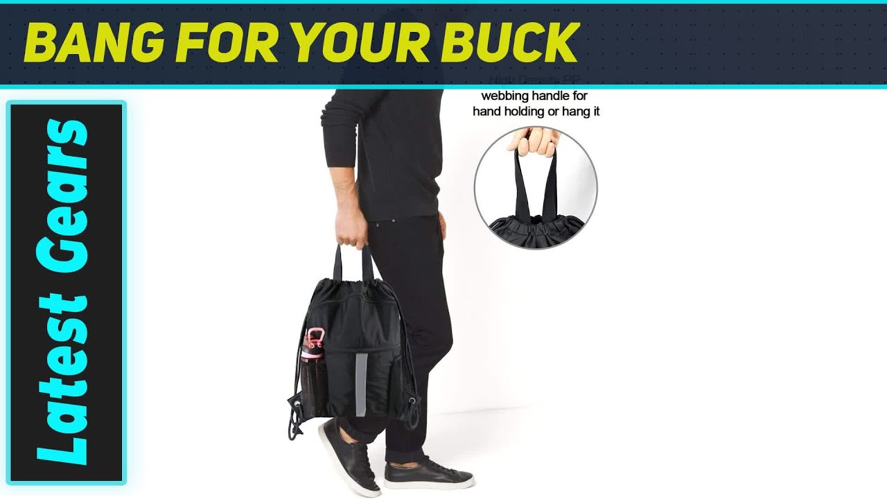 BeeGreen Drawstring Backpack Bag with Shoe Compartment: The Ultimate Smart Gym Bag