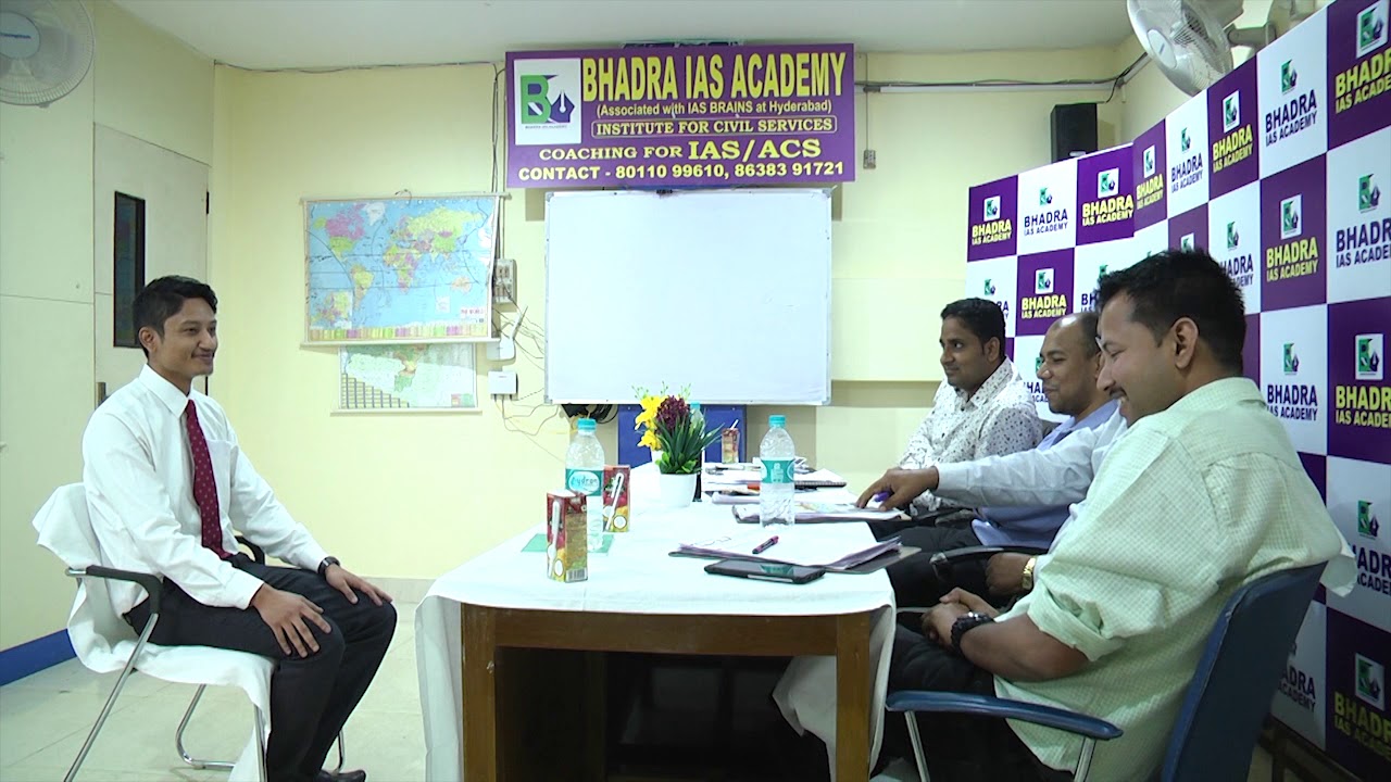 Bibhash Pathak, Got ACS Rank 51 (APSC CCE-2016):Mock Interview at Bhadra IAS Academy