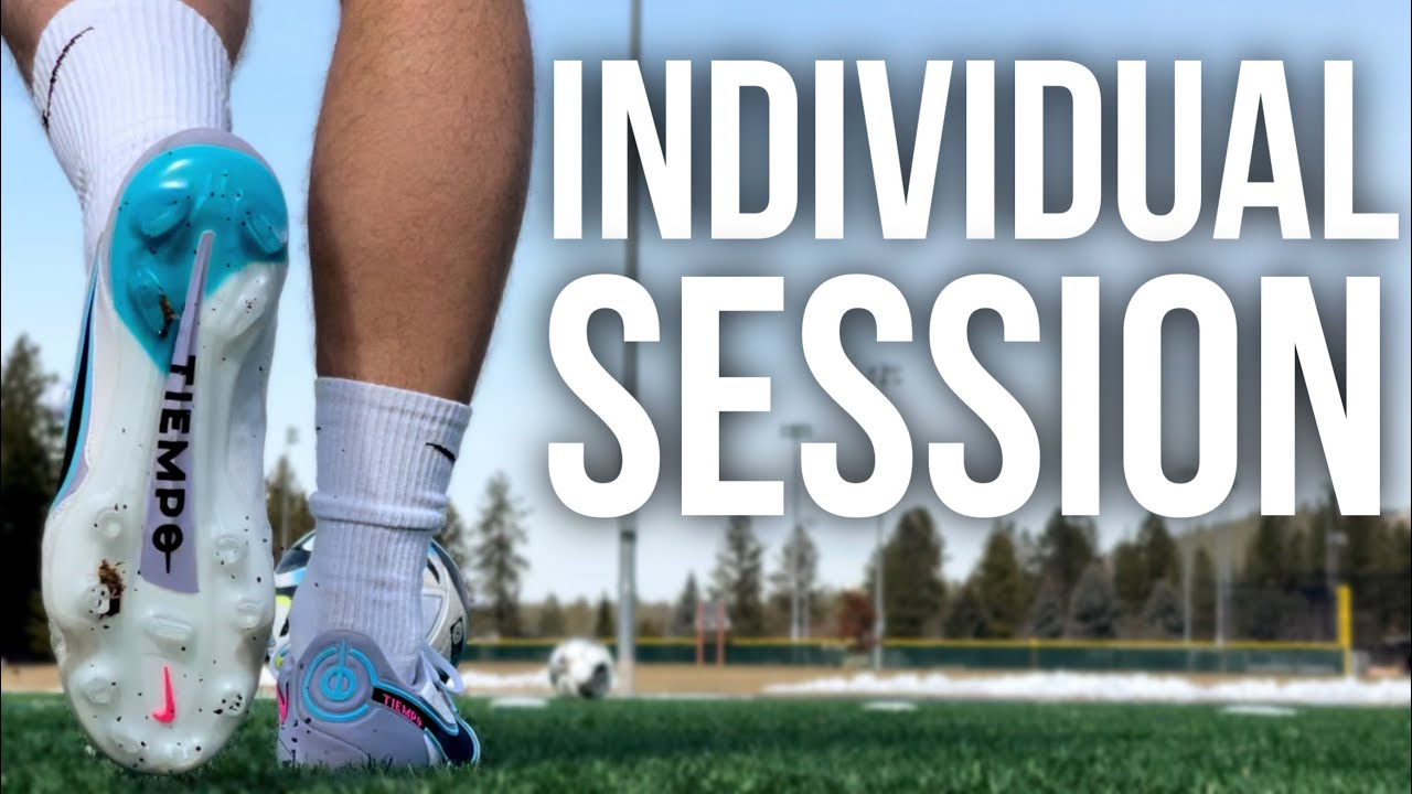 Individual Session in Nike Tiempo Legend 9 | Soccer / Football Training Session w/ Wall Rebounder