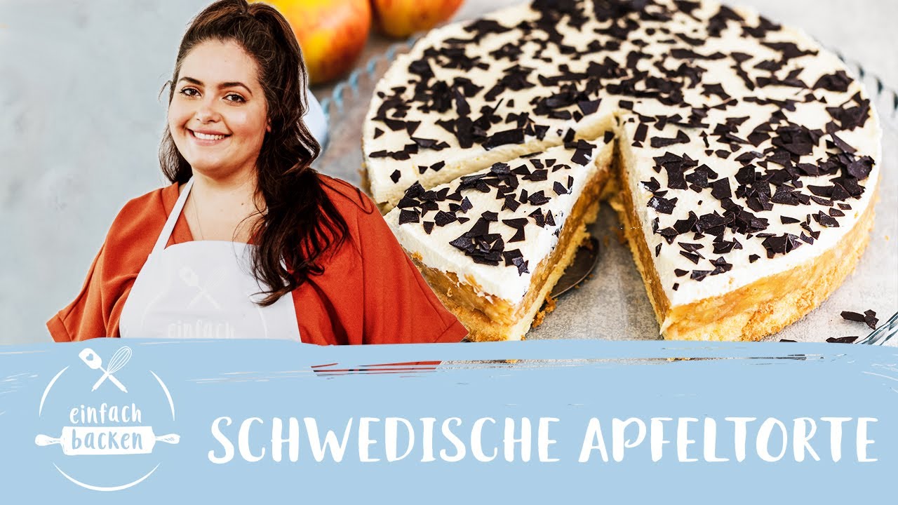 Schwedische Apfeltorte – supersaftig & lecker | Apfelsahnetorte I Einfach backen