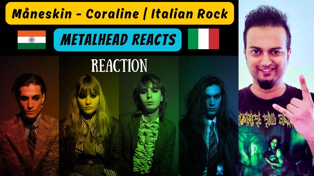 Måneskin - Coraline REACTION | Italian Glam Rock Band | Indian Metalhead Reacts