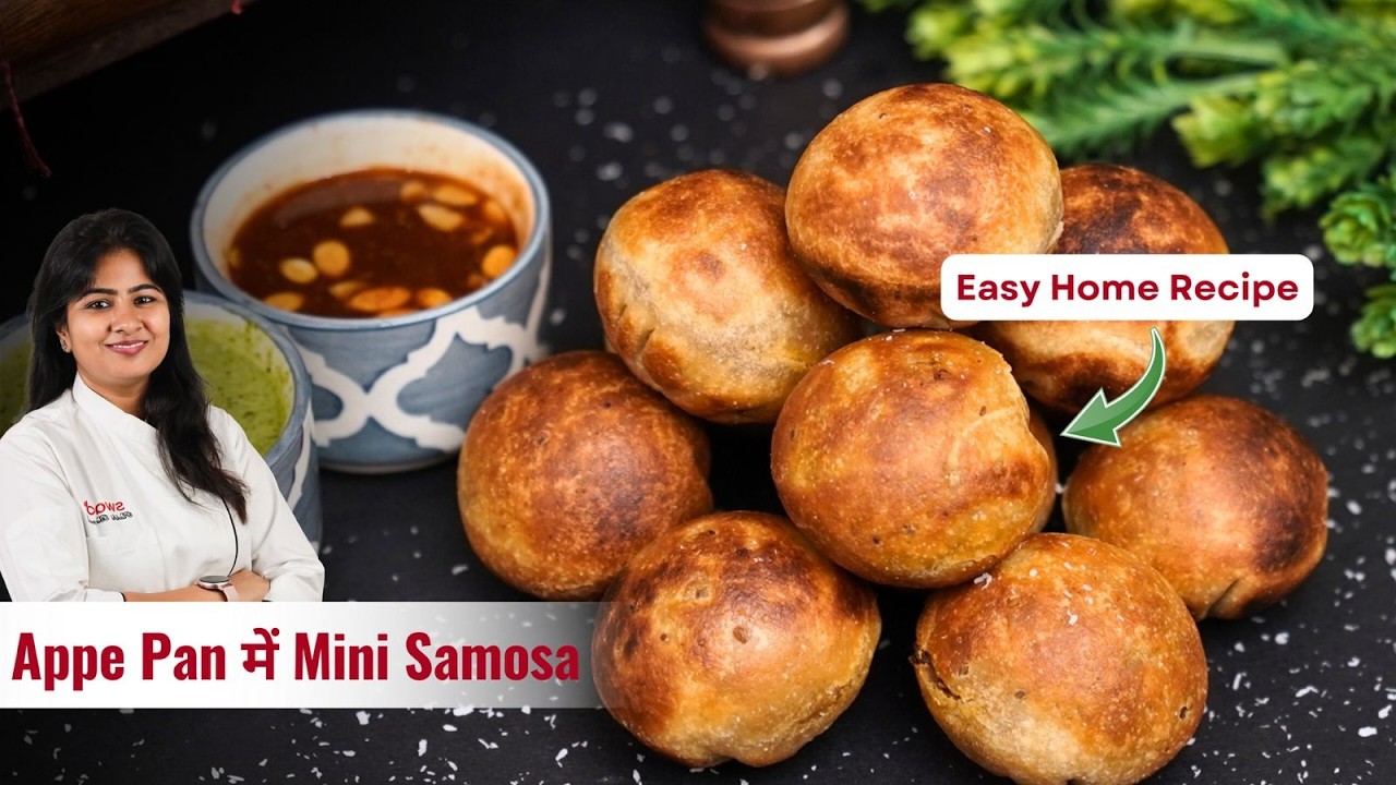 Mini Samosa Recipe in Appe Pan | Easy Homemade Snack Method