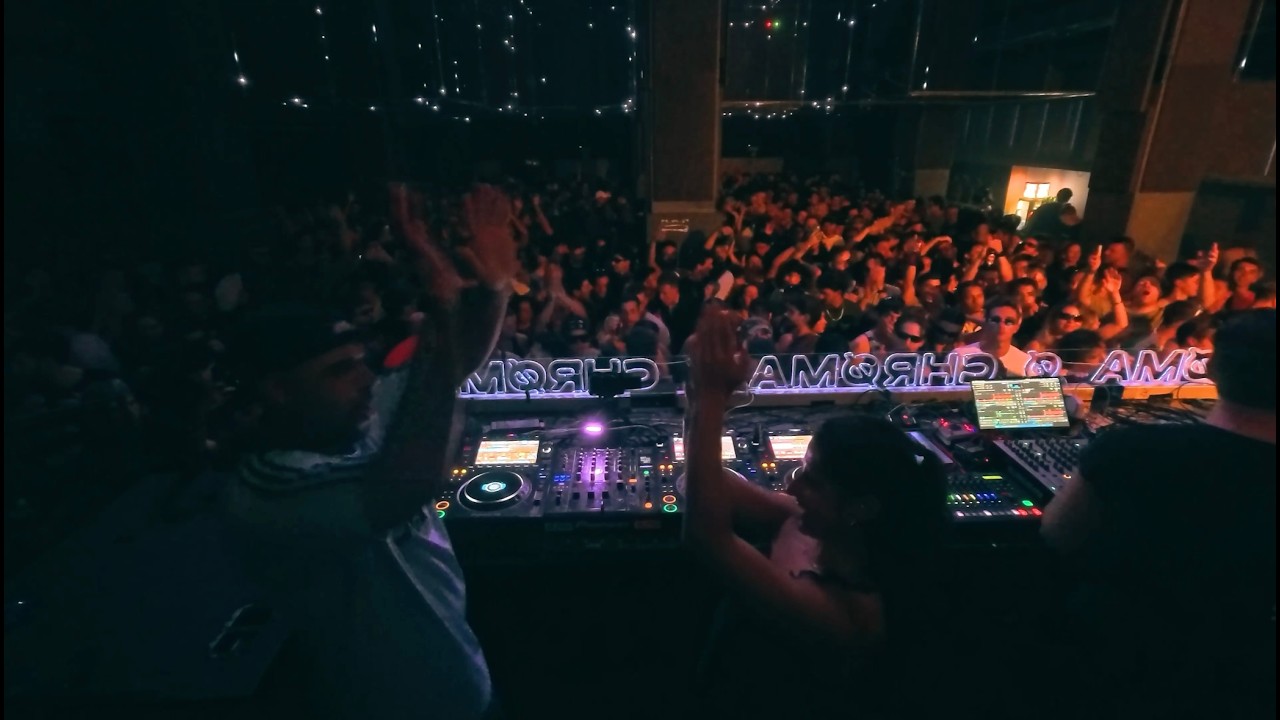 High Energy Funky Hard Groove Techno DJ Mix Before AEREA Live | Anna Jevills B2B Dj Costa | CHROMA