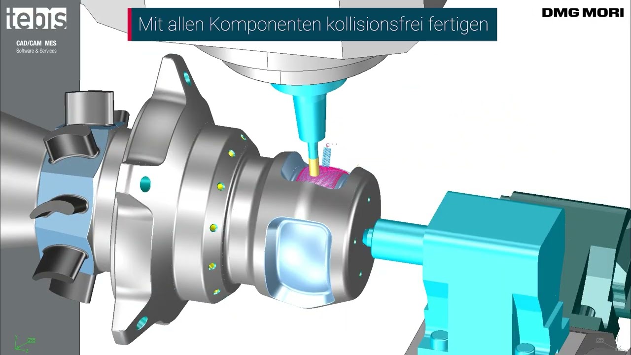 Komplexe Maschinenbewegungen: Drehfräsen und Bohren automatisch als NC-Komplettprogramm | Tebis 4.1