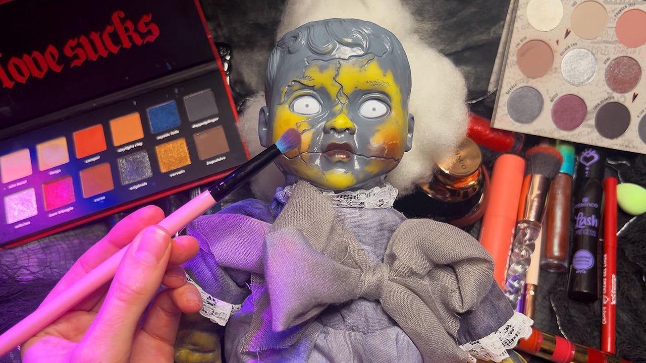ASMR Cursed Doll Restoration (Whispered Makeover)