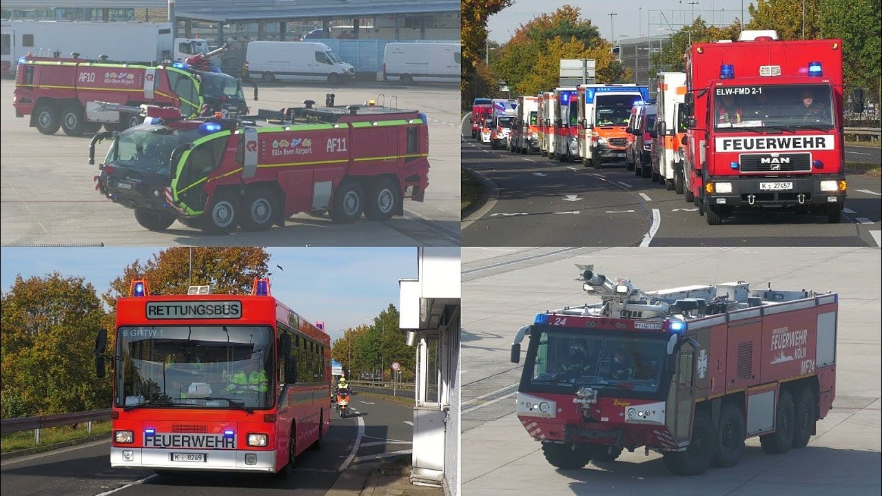 [Flugfahrzeugunfall] Großeinsatz am Flughafen Köln/Bonn - ICAO Notfallübung