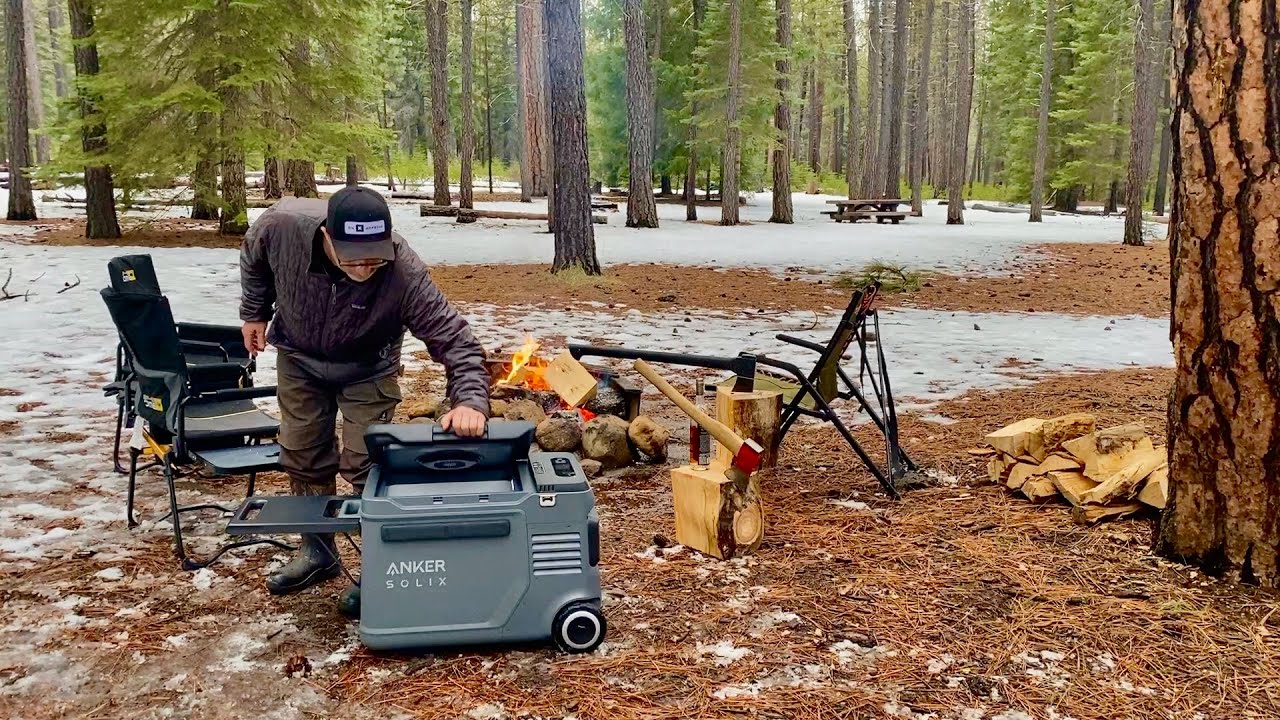 Winter Camping with Anker SOLIX EverFrost Powered Cooler 2