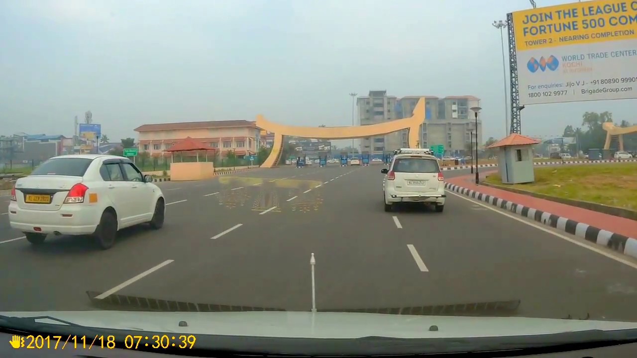Drive through Cochin International Airport (CIAL) - Dashcam sj5000x elite