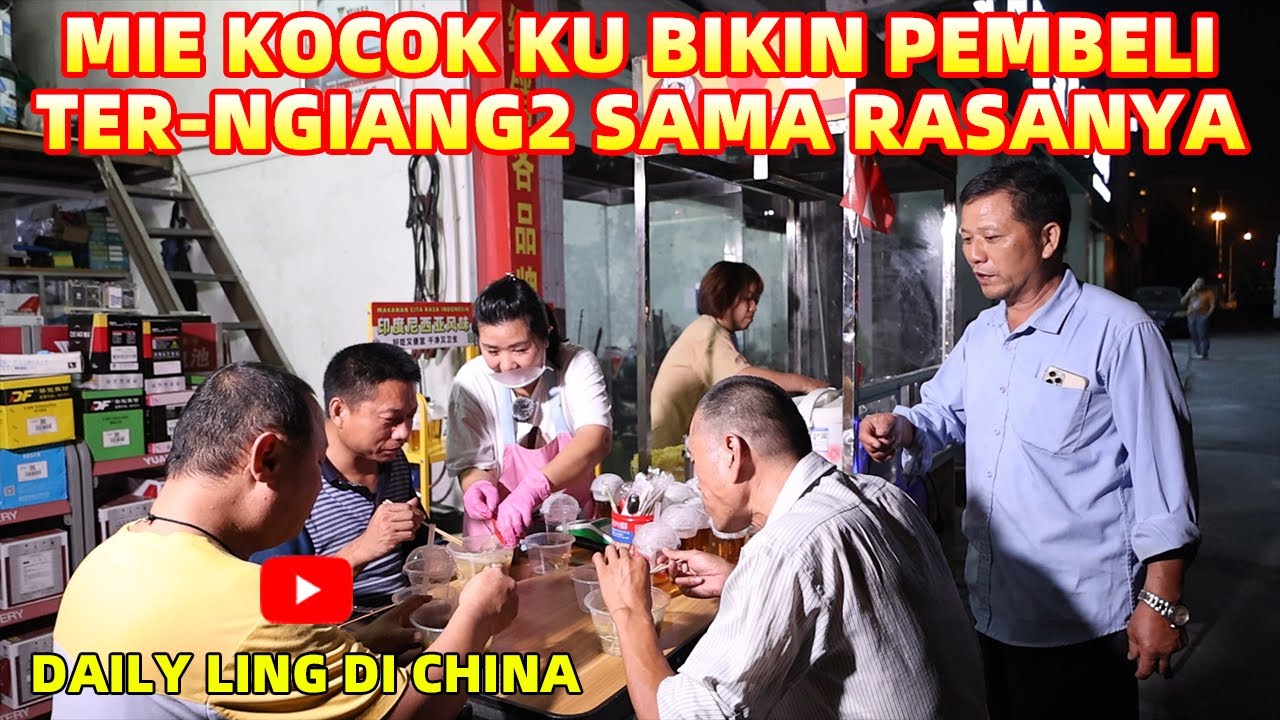 JUAL MIE KOCOK DICHINA LAKU KERAS , PEMBELI KU NAMBAH2 TERUS , PISCOK KU JUGA HABIS , HARI INI RAME