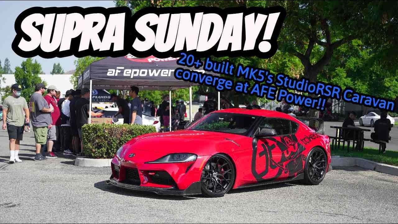 2021 Supra Sunday Caravan and Meet at AFE Power Cars and Coffee