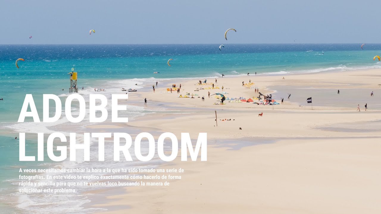 Cambia la FECHA de tus FOTOS en LIGHTROOM 🕐