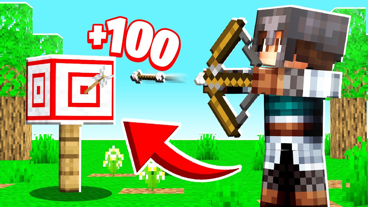 I BUILT a TARGET PRACTICE in Camp Minecraft!