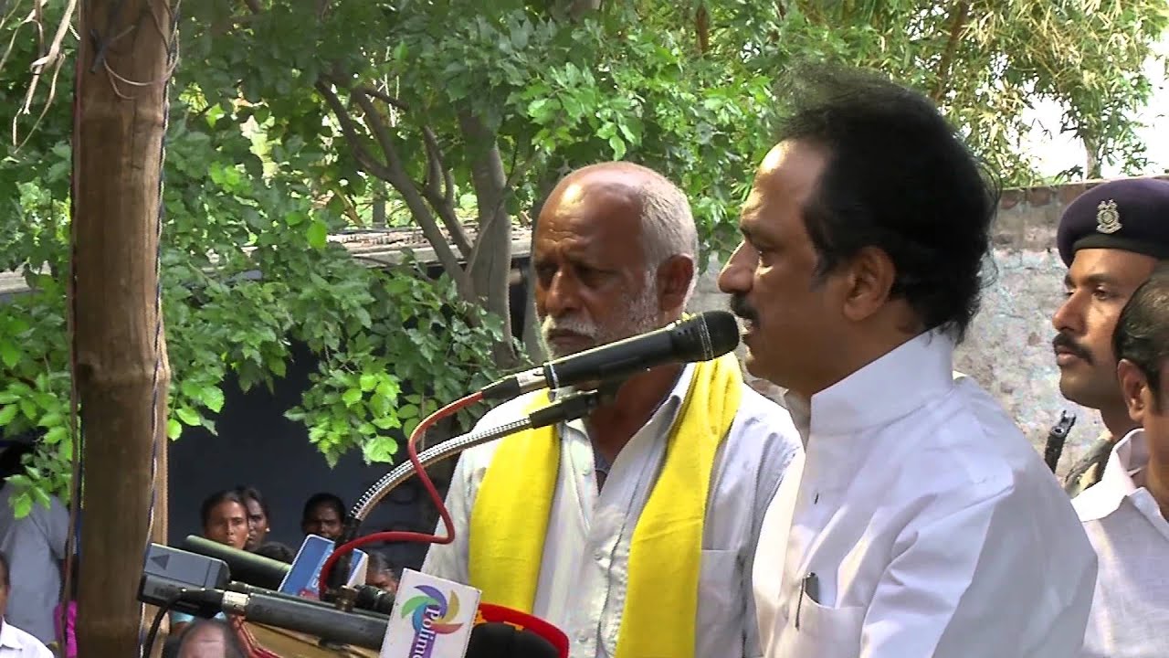 DMK treasurer MK Stalin pays homage to Gandhian Sasi Perumal