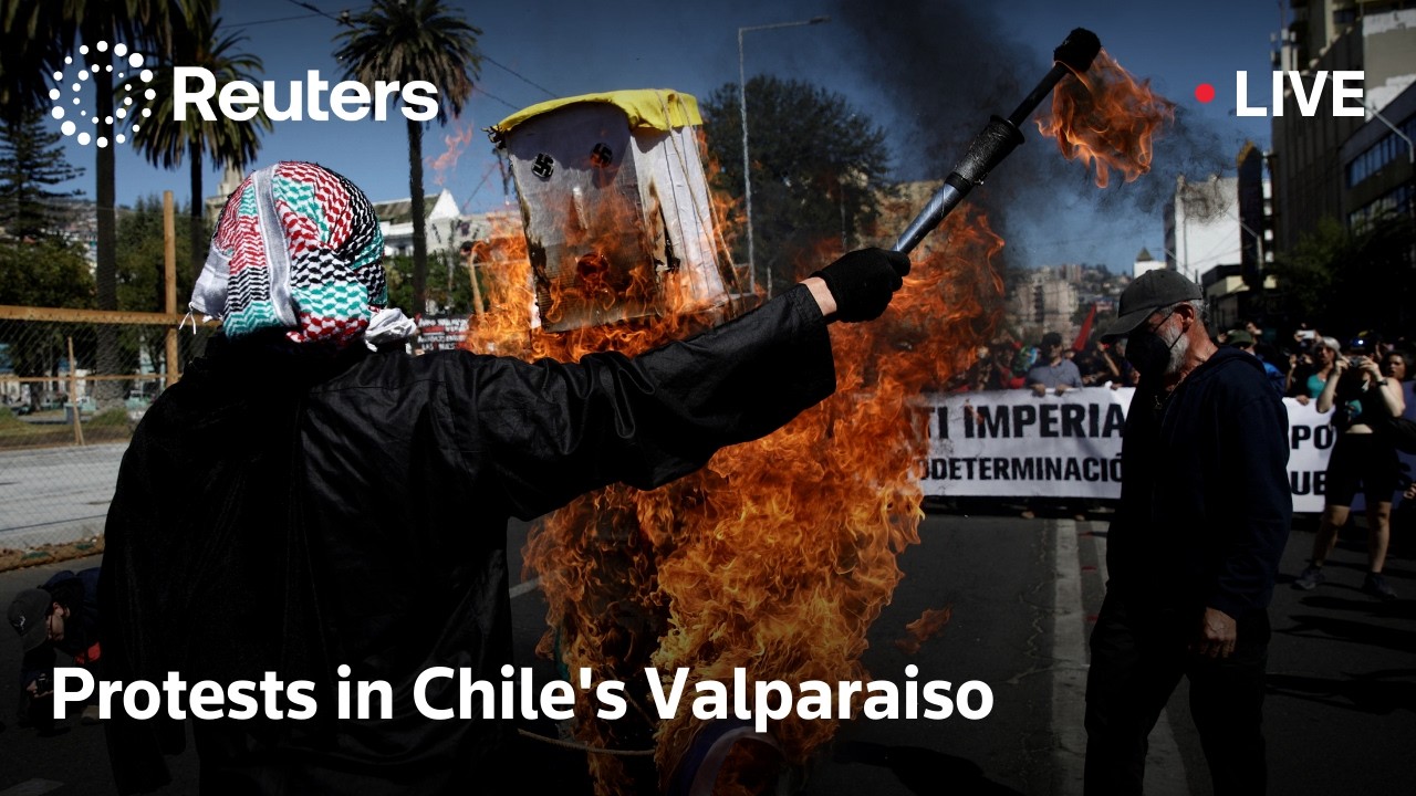 LIVE: Protests in Chile's Valparaiso as President Kast delivers first speech to nation