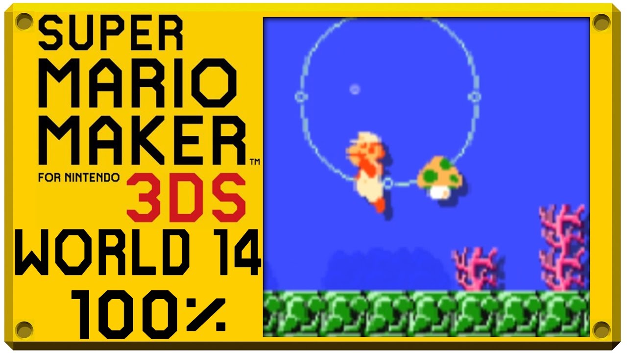 Super Mario Maker for Nintendo 3DS - World 14 | Super Mario Challenge 100% Walkthrough