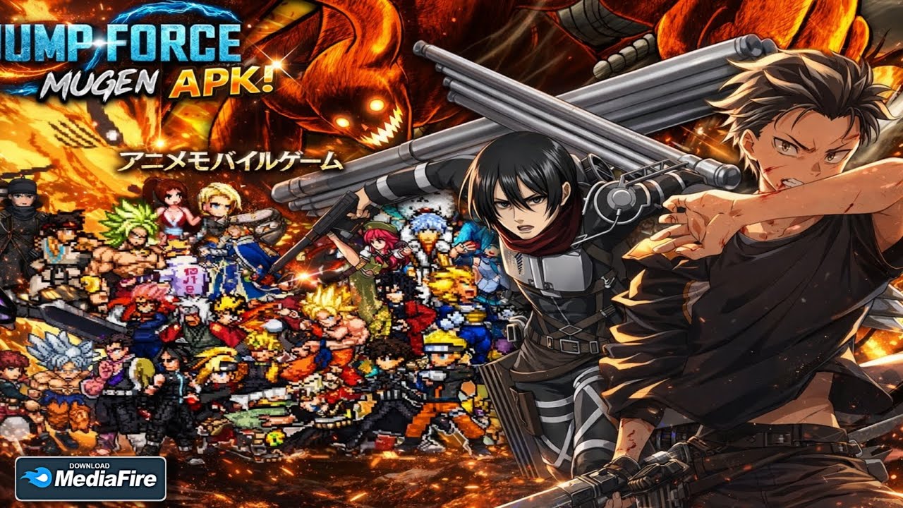 DOWNLOAD‼️ Anime CrossOver Mugen Android (size 1.2GB) OFFLINE APK 2026 - Best Characters Edition 🔥