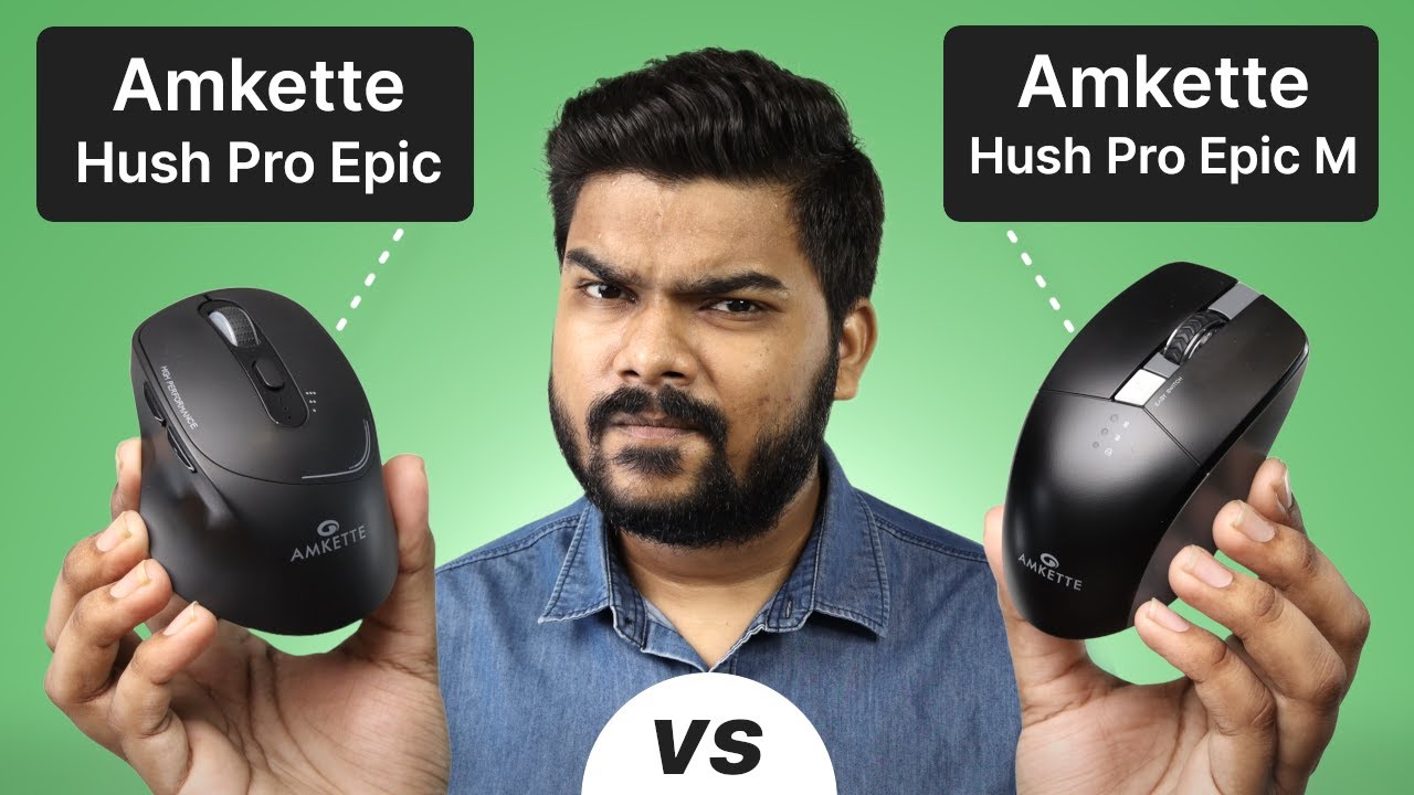 Amkette Hush Pro Epic vs Epic M: Which is Better Wireless Mouse Under ₹1000?