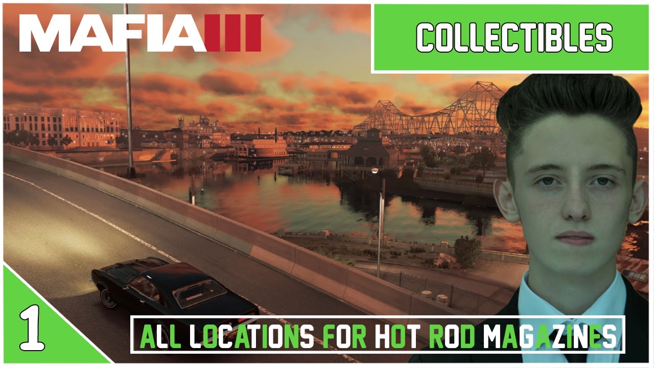 Mafia 3 -  All 12 Locations of hot rod magazines - xbox one/ps4/pc