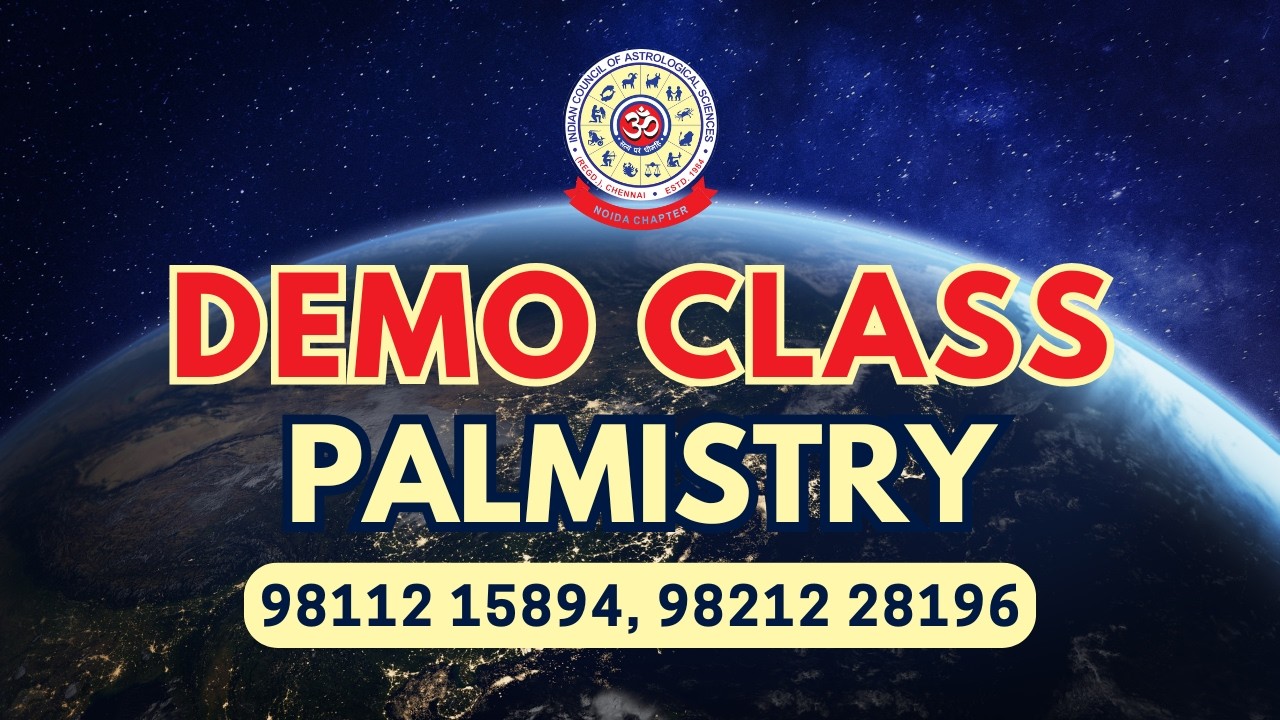 Online Demo Class | Palmistry Course (Hast Rekha Shastra) | ICAS NOIDA Chapter