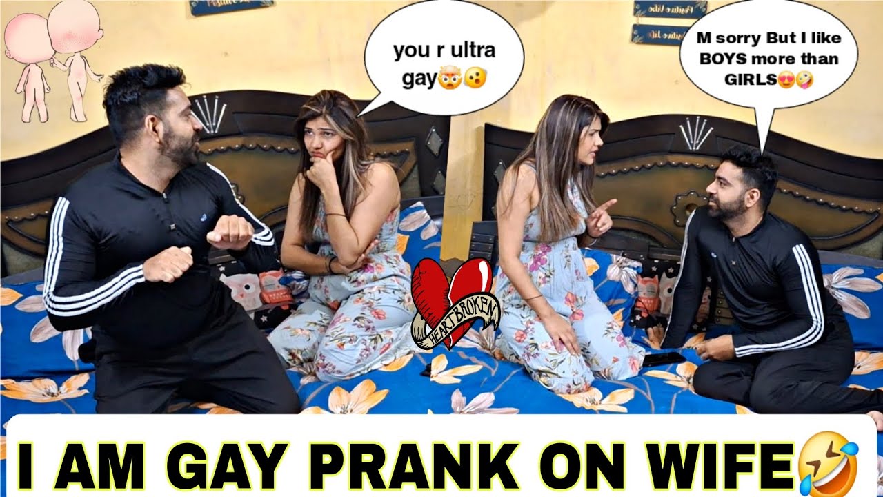 I am GAY prank on wife😛 आदमी हु आदमी से प्यार करता हु👨‍❤️‍👨 Wife shocked😳 #viral #comedy #prank