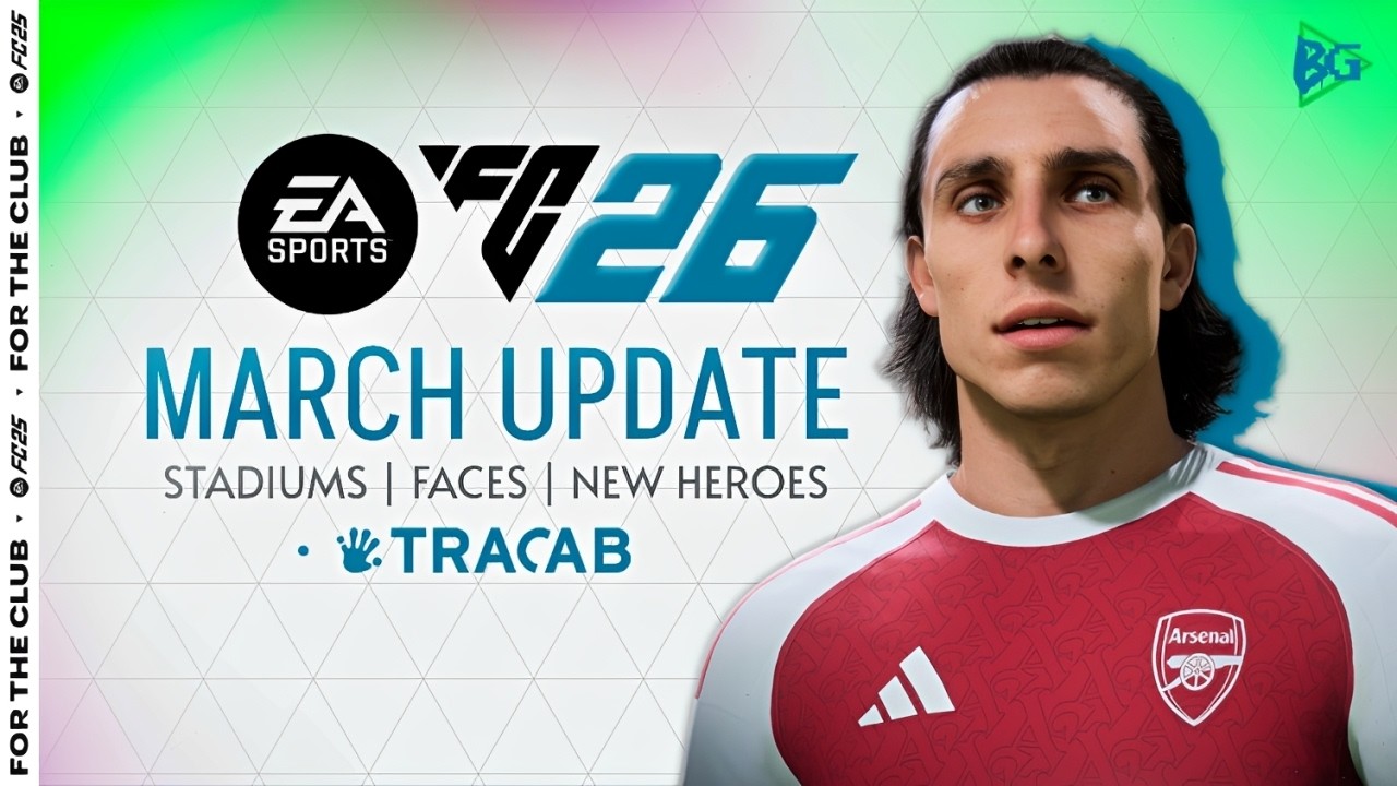 FC 26 | ÓTIMAS NOVIDADES CHEGANDO NO UPDATE DE MARÇO | LICENÇAS, FACES E ESTÁDIOS