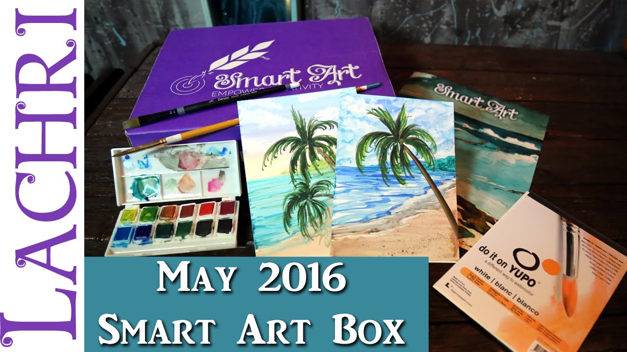 May Smart Art Box - watercolor seascape - w/ Lachri