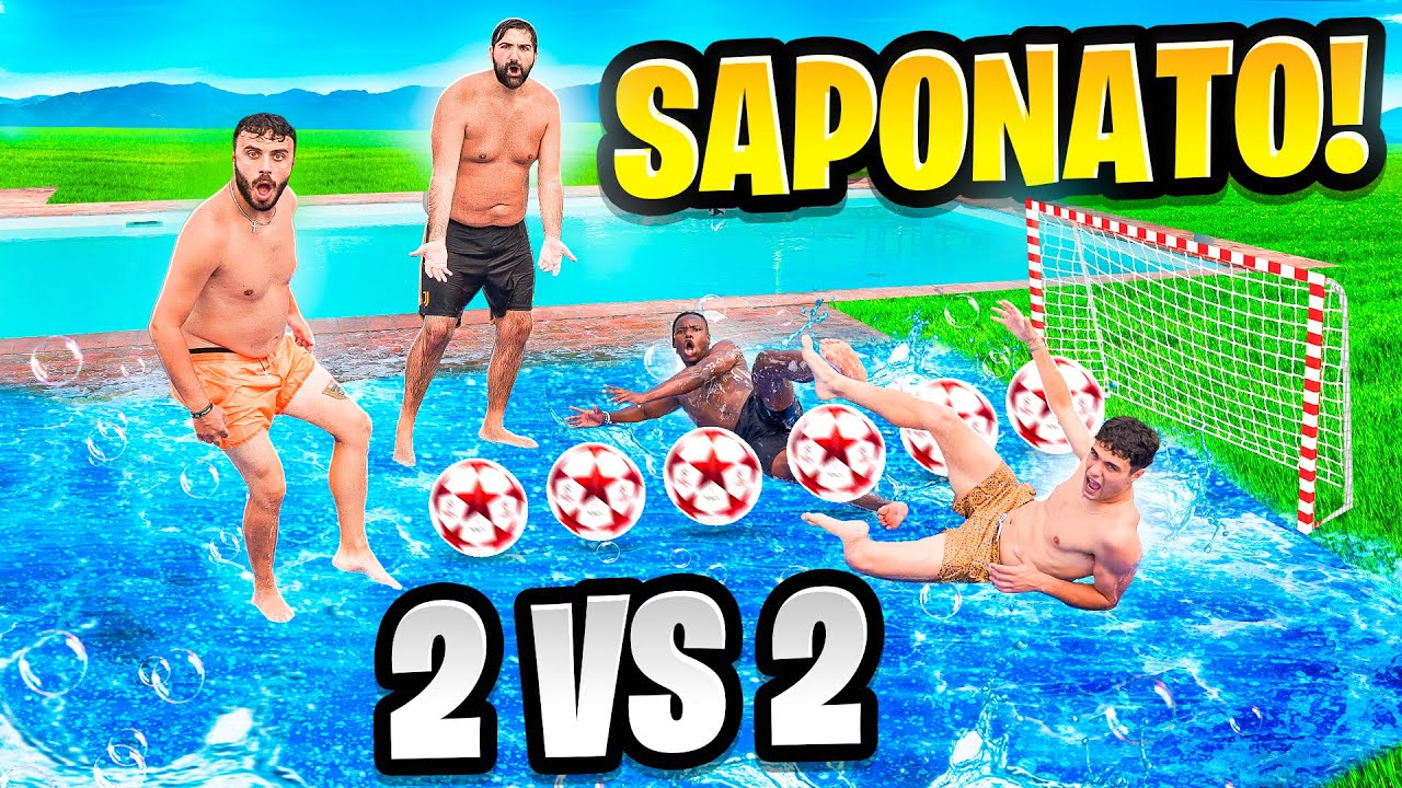 🧼 TORNEO 2 vs 2 CALCIO SAPONATO in VILLA ELITES! ⚽