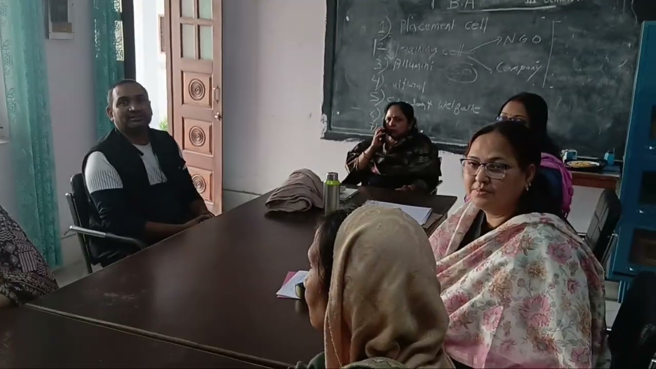Meeting with principal mam of Imambada Girls PG college 