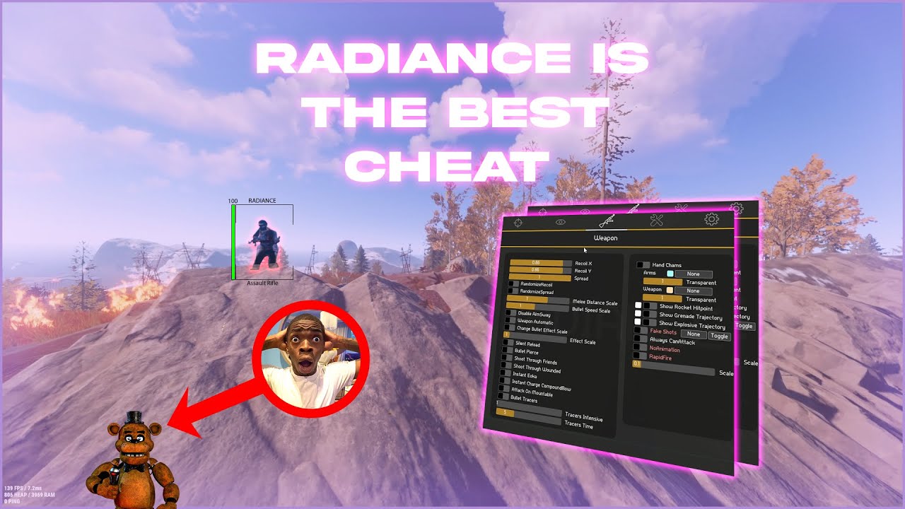 Rage Cheating on Rust with The Best Cheat | Project Radiance