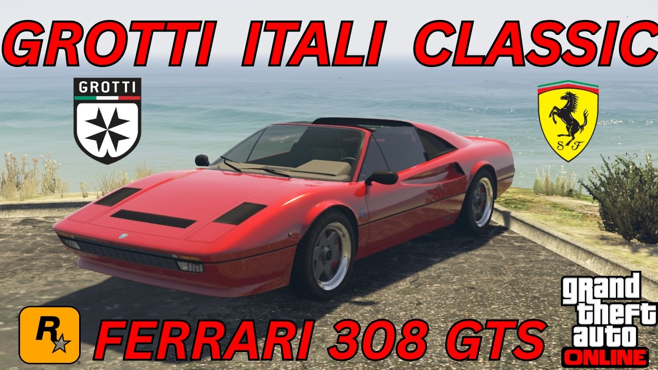 GTA 5 Online NEW DLC Vehicle Customization - Grotti Itali Classic (Ferrari 308 GTS)