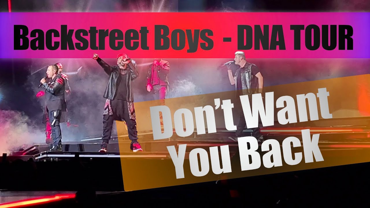 DON'T WANT YOU BACK - Backstreet Boys DNA World Tour (Front of Stage)