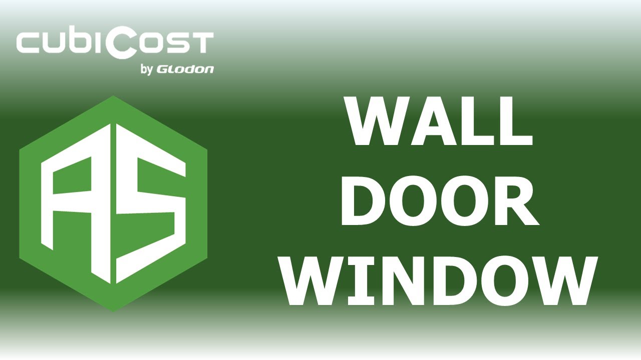 14. Quantity take-off for Walls, Doors, Windows in Cubicost TASC 