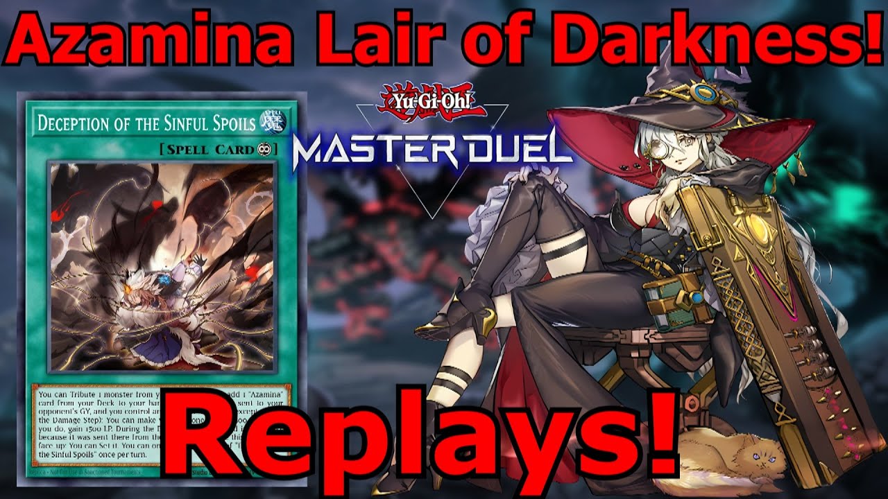 Azamina Lair of Darkness Master Duel Replays!
