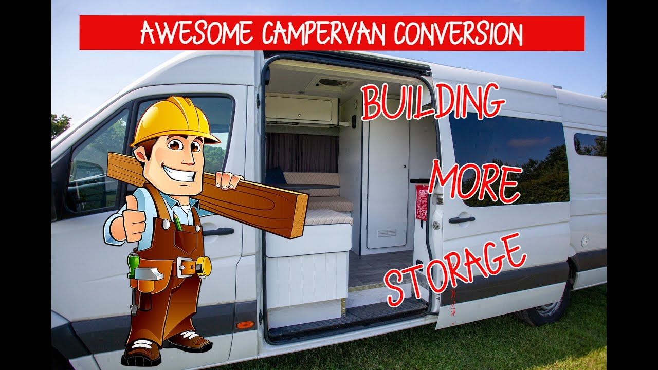 “DIY VW Crafter Conversion Series: Off-Grid Van Build with Shower & Toilet” Storage Cabinets part 2