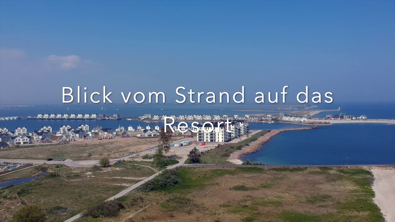 Ostseeresort Olpenitz - Der Strand und der Blick auf das Resort