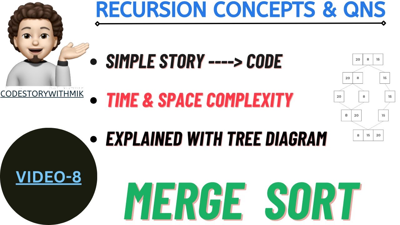 Merge Sort | Simple Story | Story To Code | Recursion Concepts And Questions | Video 8