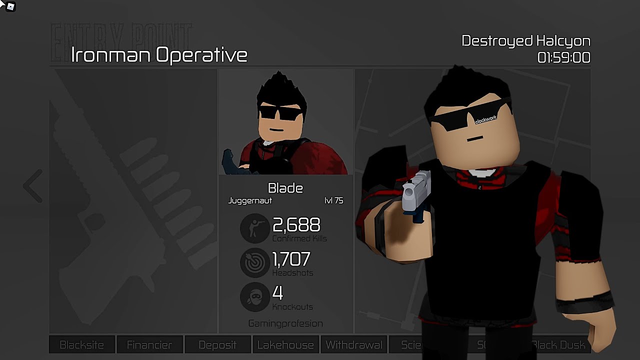 Full Operative Loud Solo Ironman | Roblox Entry Point