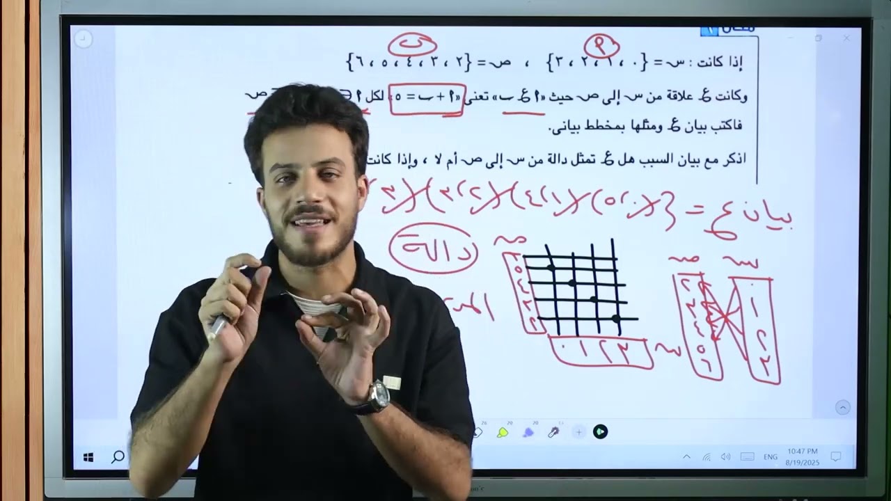 شرح درس العلاقة والدالة🔥🔥الصف الثالث الاعدادى 🔥🔥عام وأزهر شرح جديد 2026🔥🔥