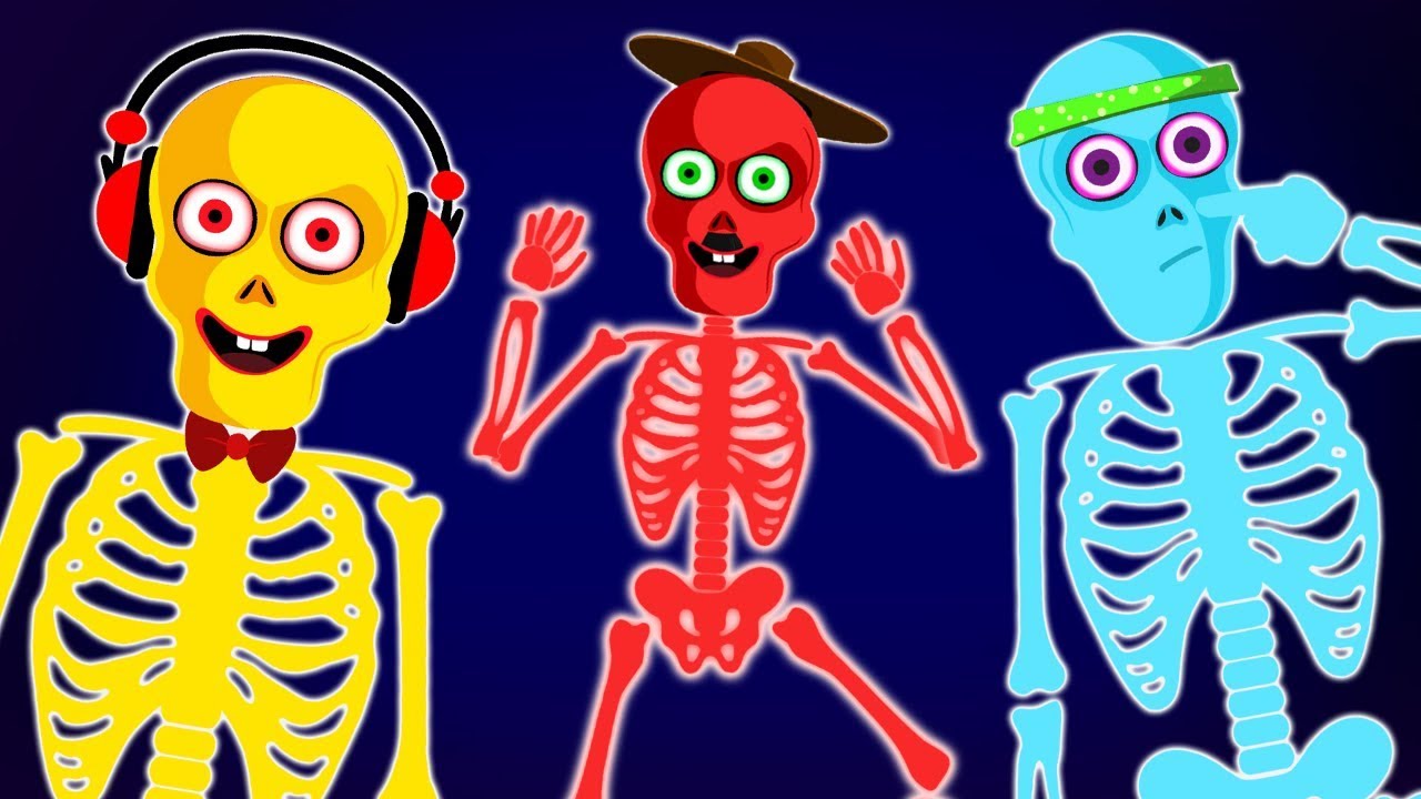 Cantemos con los Esqueletos - Partes del Cuerpo, Prendas y Colores | Pueblo Teehee