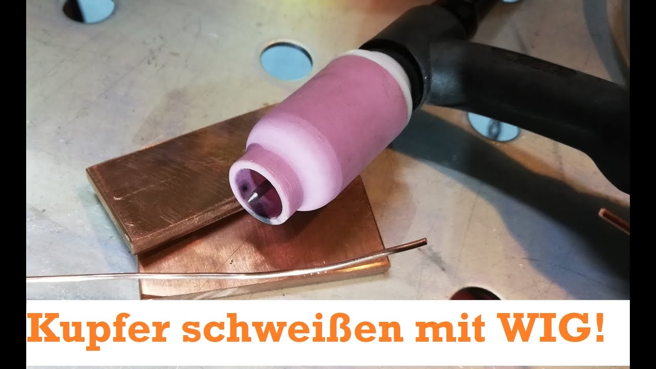 Kupfer schweißen unter Garagenbedingungen