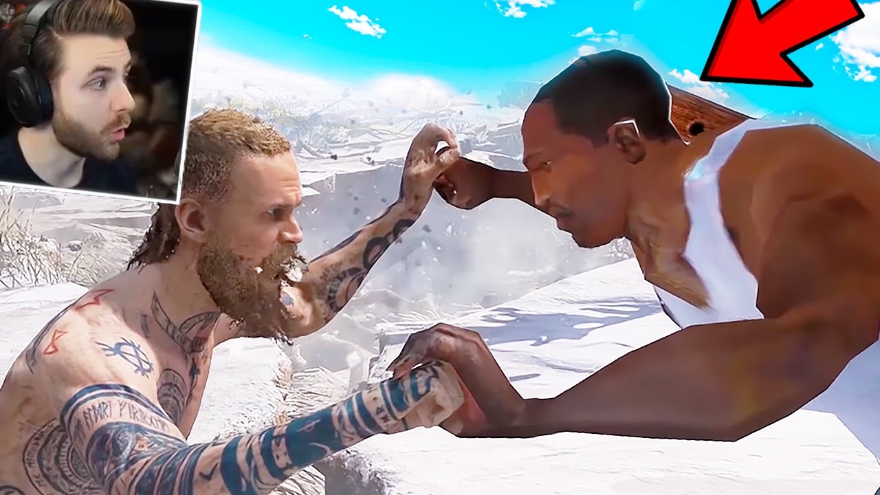 CJ din SAN ANDREEAS este in GOD OF WAR!