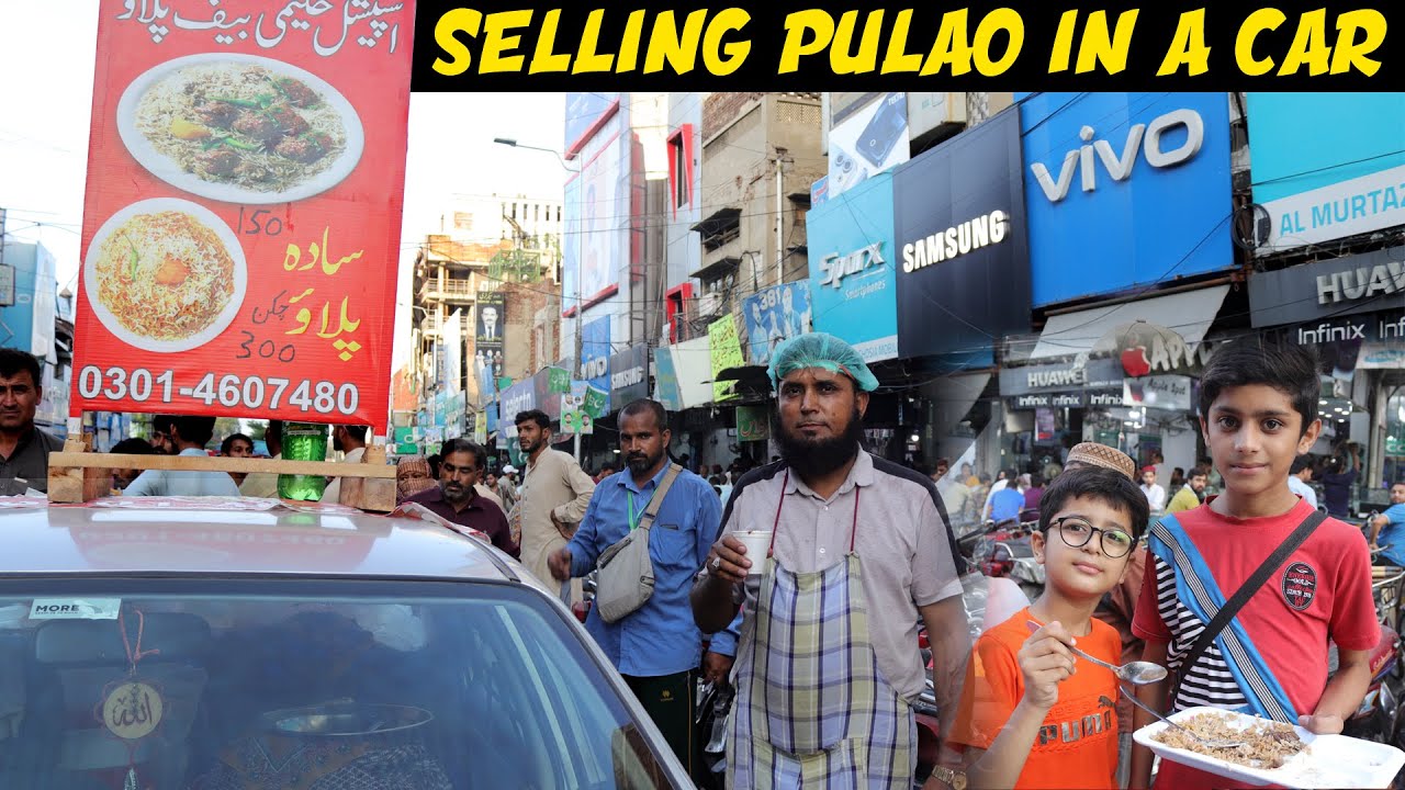 Selling Beef Pulao In a Car | Faisalabad Food Street | Business New Ideas in Pakistan