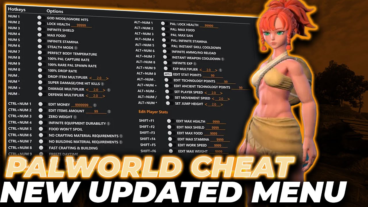Palworld Cheats | Palworld MOD MENU (Trainer) - UNLIMITED Items, Spawn Pals & MORE! 🚀 (2025)