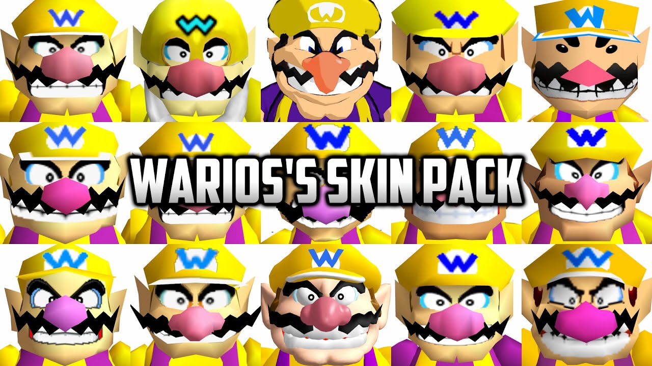 ⭐ Super Mario 64 PC Port - Wario's Skin Pack