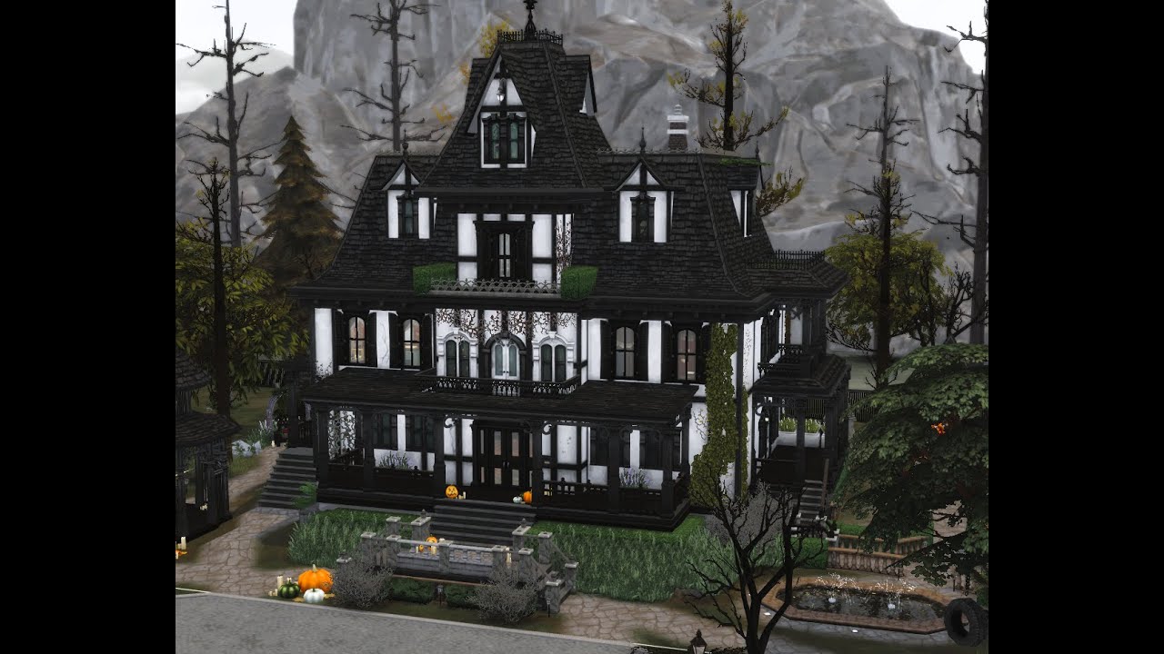Sims 4 Vampire Mansion Forgotten Hollow | Stopmotion Build | NO CC