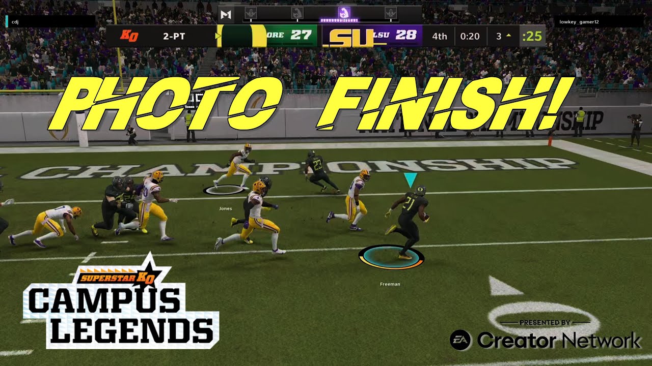 Madden NFL 22 - Campus Legends Amazing Finish! (Full Game)