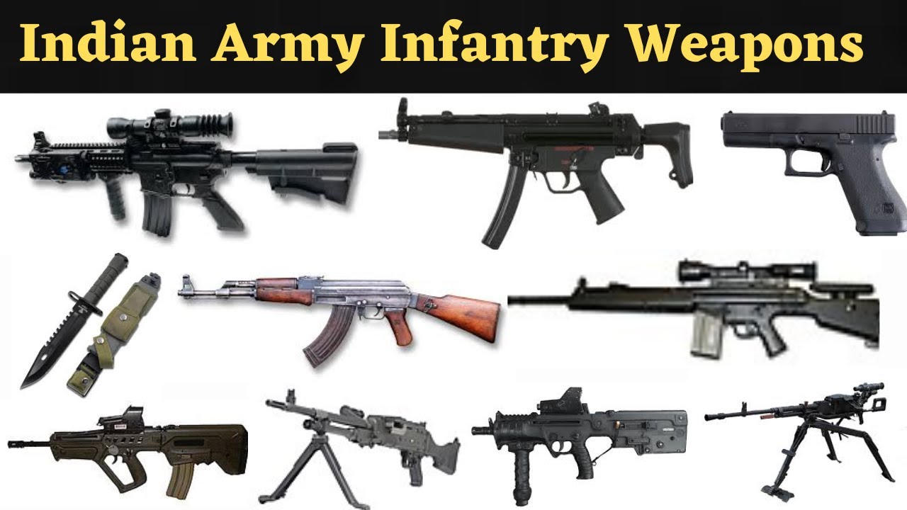 Indian Army Infantry Weapons.