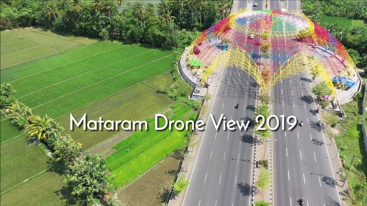 Mataram City, Lombok Drone View 2019